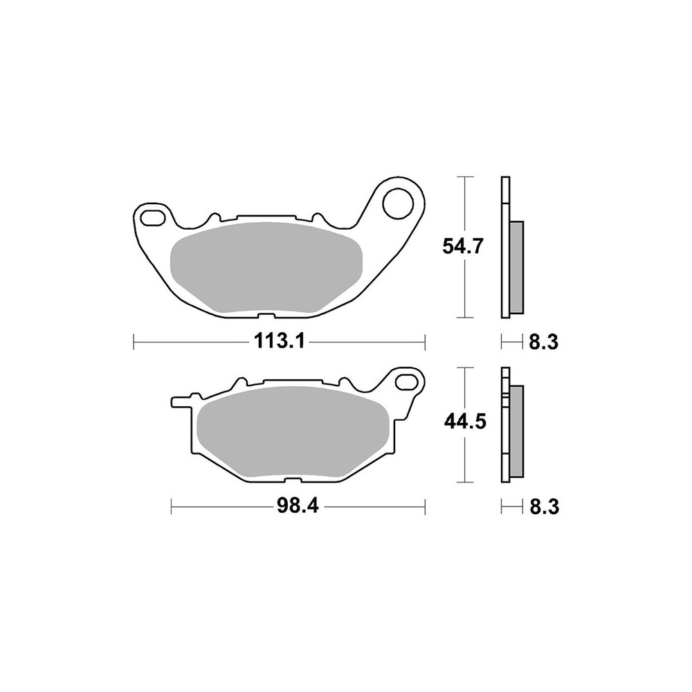 Pastiglie Brembo CC07YA52CC Plaquettes de frein Brembo