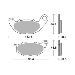 Brake Pads Brembo CC07YA52CC - 07YA52CC