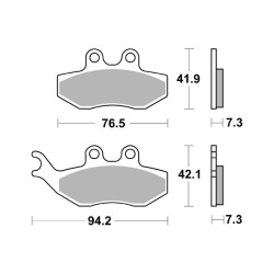 Pastiglie Brembo CC07049CC Pastiglie Freno Brembo