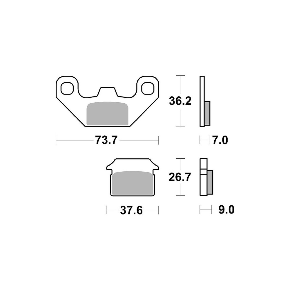 Brake Pads Brembo CC07099 - 07099