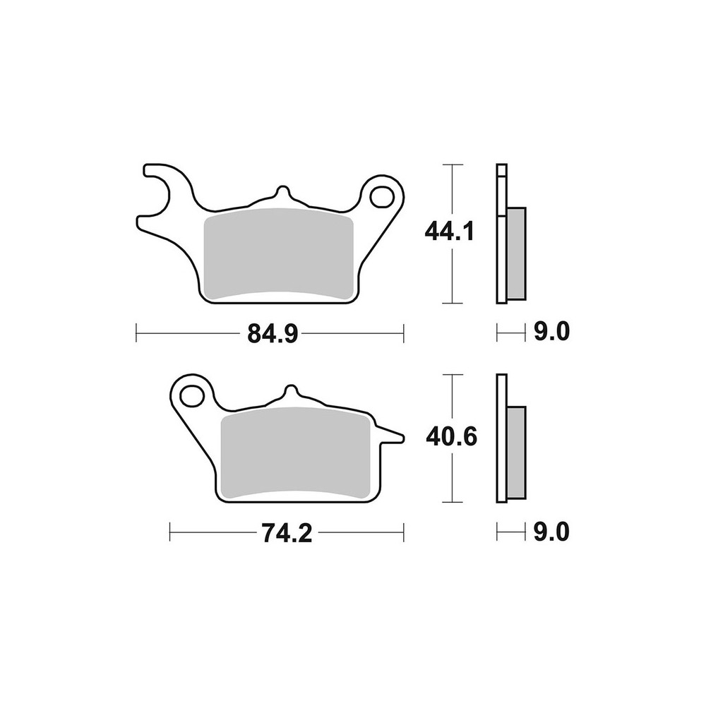 Pastiglie Brembo CC07111CC Bremsbeläge Brembo