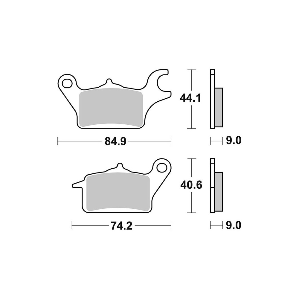 Pastiglie Brembo CC07112CC Bremsbeläge Brembo