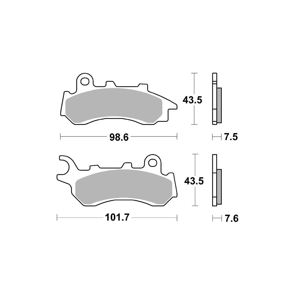 Pastiglie Brembo CC07118CC Bremsbeläge Brembo