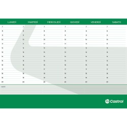 Desk Planner Miscellaneous Workshop Items CASTROL