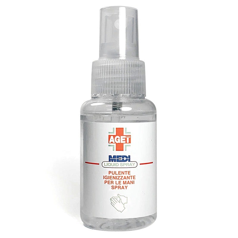 Medi Liquid Spray Igienizzantemani - Flacone 60ml Pulizia AGET