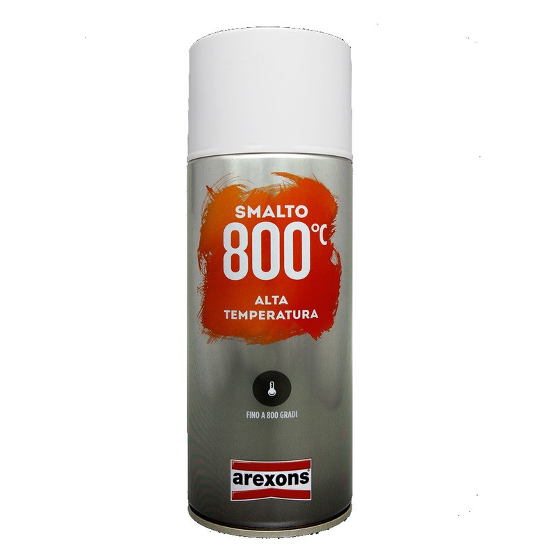 Smalto Acrilico Nero Altatemperatura 400 Ml Vernici Arexons
