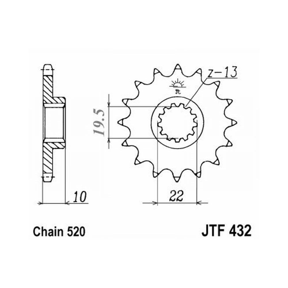 Pignone Jt 432 z13 Sc - JTF432.13SC
