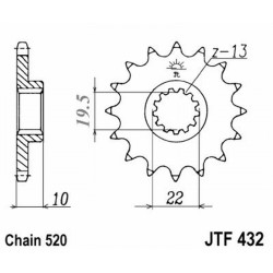Pignone Jt 432 z13 Sc - JTF432.13SC