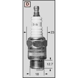 Spark Plug Champion D6 CCH506 Oils and lubricants Champion