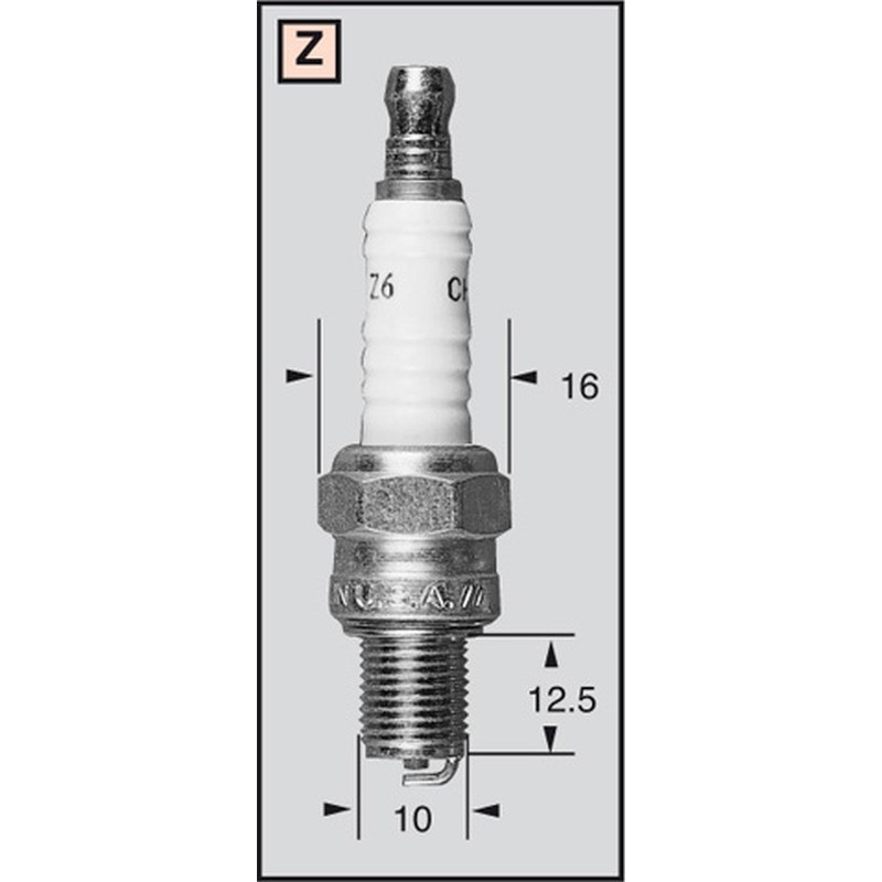 Spark Plug Champion P-RZ7HC for BETA RR 125 4T Motard 125 06 and other model Oils and lubricants Champion