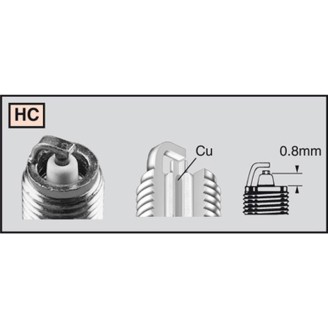 Spark Plug CHAMPIONRA6HC OE083 for APRILIA Leonardo 250 98-03 and other model Oils and lubricants Champion
