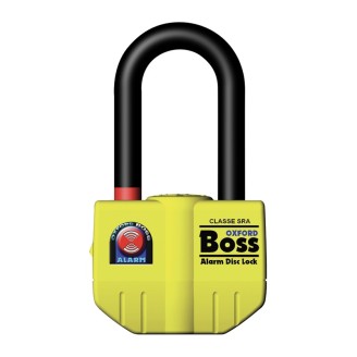 Boss Alarm Disc Lock- 14MMYELLOW Locks and Chains OXFORD