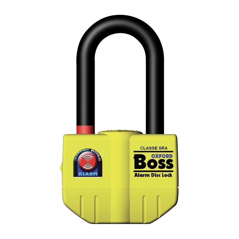 Boss Alarm Disc Lock- 14MMYELLOW Locks and Chains OXFORD
