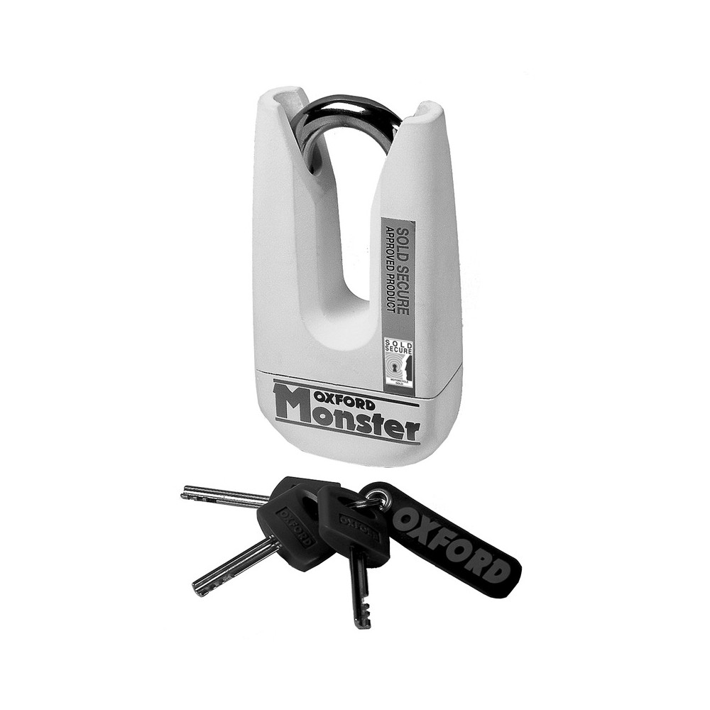 Lucchetto Monster Giallo Da Disco - OF36M
