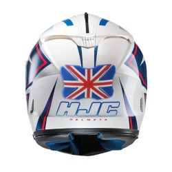 Prot.Casco In Gomma Con Bandiera Inglese