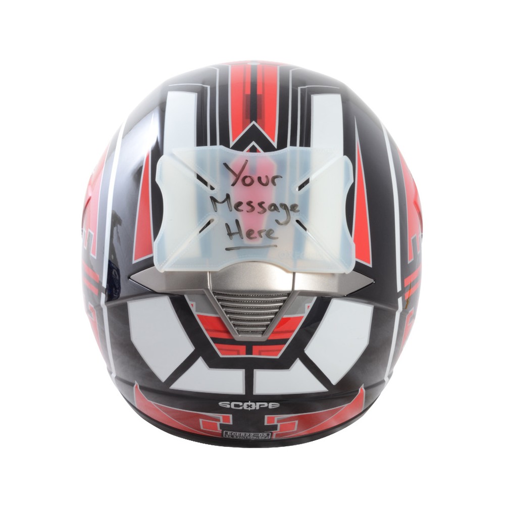 Prot.Casco In Gomma Bianca Personalizzabile A Piacere - OX532