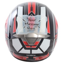 Prot.Casco In Gomma Bianca Personalizzabile A Piacere - OX532