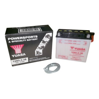 Yuasa Battery 12N5,5-3B for APRILIA EXT 600 86-92 and other model Lead-Acid Batteries YUASA
