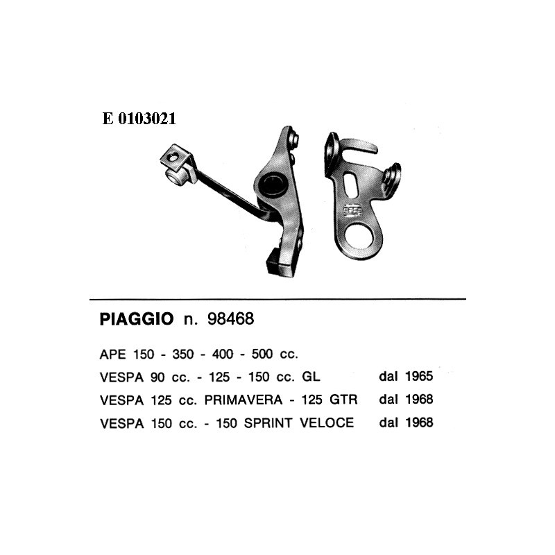 Contatti Vespa 125P-150 Sprint per PIAGGIO Ape 350 65-67 e altri modelli Contatti EFFE