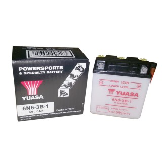 Batteria Yuasa 6N6-3B-1 per YAMAHA DT 125 78-81 e altri modelli Batterie al Piombo YUASA