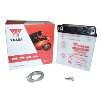 Batteria Yuasa YB12A-A per KAWASAKI EN Vulcan A 500 90-96 e altri modelli Batterie al Piombo YUASA
