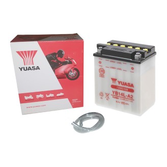 Batteria Yuasa YB14L-A2 per APRILIA Scarabeo 500 03-06 e altri modelli Baterías de plomo-ácido YUASA