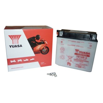 Batteria Yuasa YB16B-A per CAGIVA Elefant 750 88-93 e altri modelli Batterie al Piombo YUASA
