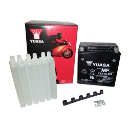 Batteria Yuasa YTX16-Bscon Acido per KAWASAKI ZR 00 82-97 e altri modelli Andere Batterien YUASA