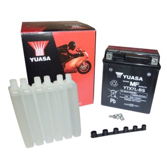Batteria Yuasa YTX7L-Bscon Acido per KAWASAKI ZZR 250 96-03 e altri modelli Andere Batterien YUASA