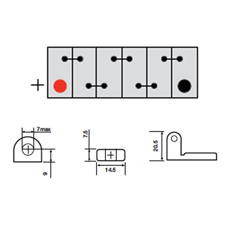 Batteria Yuasa U1PRECARICATA Batterie al Piombo YUASA