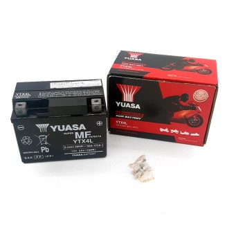 Batteria Yuasa YTX4LPRECARICATA Sigillata per GILERA DNA 50 00 e altri modelli Batteries au plomb-acide YUASA