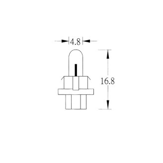 Blister 2 Led Dashboard Bulb Light bulbs OKYAMI