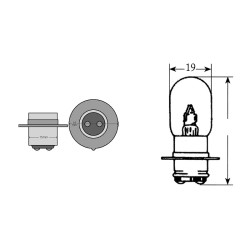 Scatola 10PZ Lamp.KRYPTOBILUX12V 25/25W PX15D