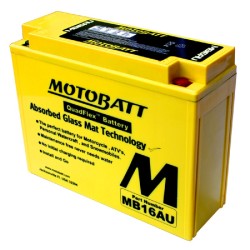 Motobatt Battery MB16AU for DUCATI 748 S/R 00-00 and other model Lead-Acid Batteries MOTOBATT