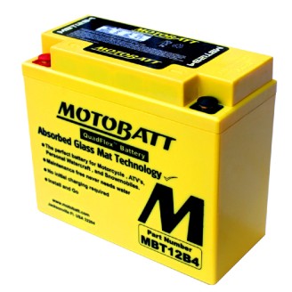 Motobatt Battery MBT12B4 for APRILIA Sportcity 04-08 and other model Lead-Acid Batteries MOTOBATT