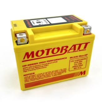 Batteria Motobatt MLX4U Max-Hplithium for KTM 250/450/525 EXC nd Lithium Batteries MOTOBATT