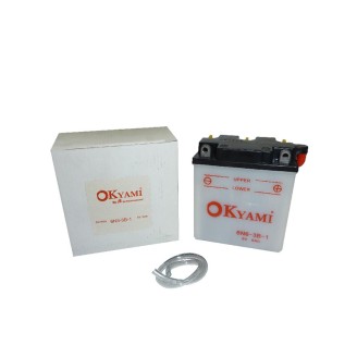 Batteria Okyami 6N6-3B-1CON Acido per YAMAHA DT 125 78-81 e altri modelli Blei-Säure-Batterien OKYAMI