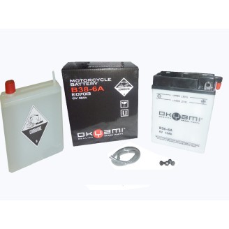 Batteria Okyami B38-6ACON Acido - B38-6A