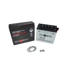 Okyami Battery 12N5,5-3BW/Acid for APRILIA ETX 350/600 86-92 and other model Lead-Acid Batteries OKYAMI