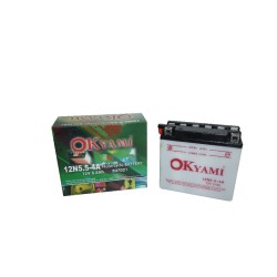 Batteria Okyami 12N5,5-4A Concon Acido per CAGIVA Aletta Oro 125 85-87 s/avv nd e altri modelli Batterie al Piombo OKYAMI