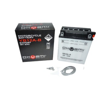 Batteria Okyami OB12A-B Concon Acido per HONDA CB S nd e altri modelli Batterie al Piombo OKYAMI